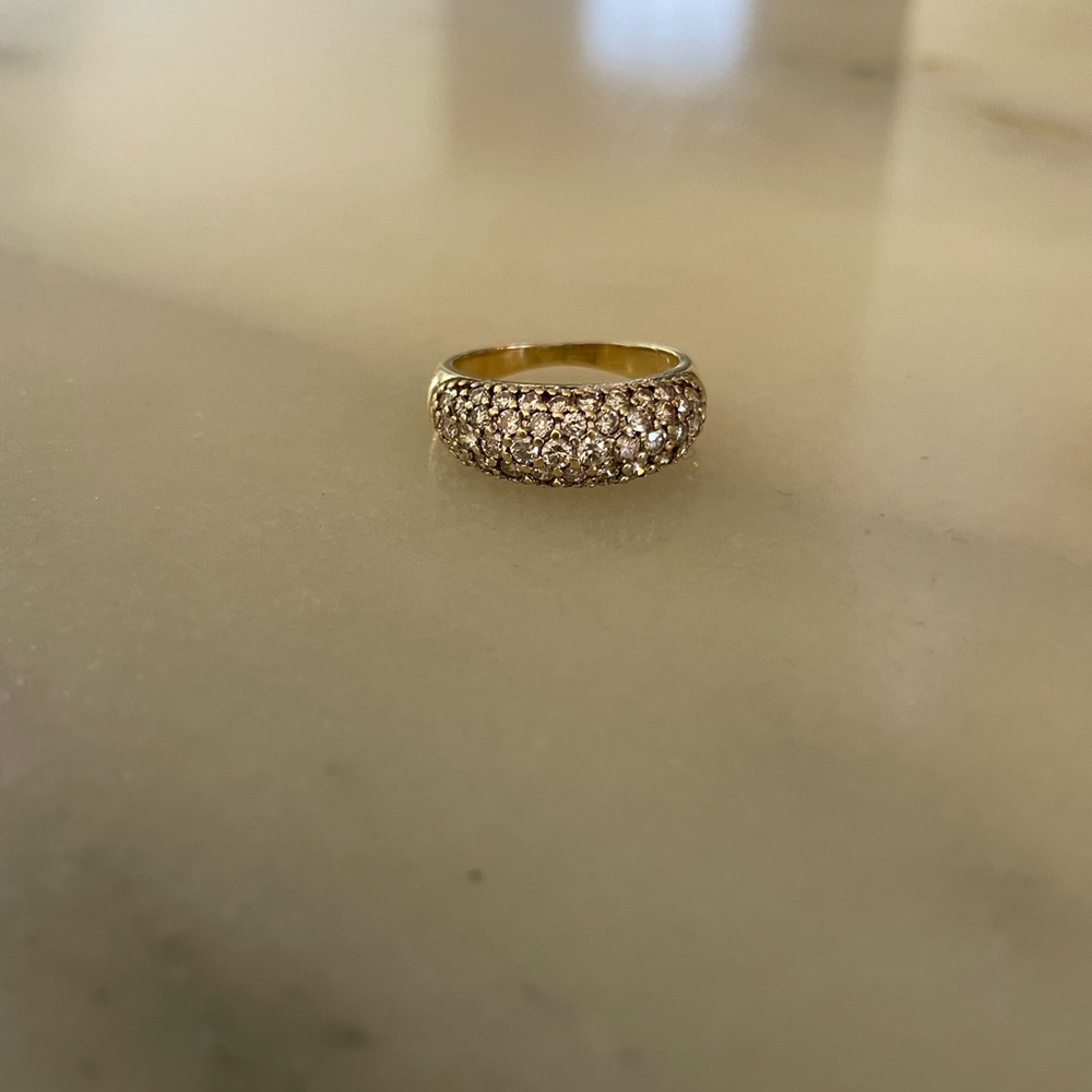 14k Diamond 1 carat Dome Ring - Picture 3 of 6
